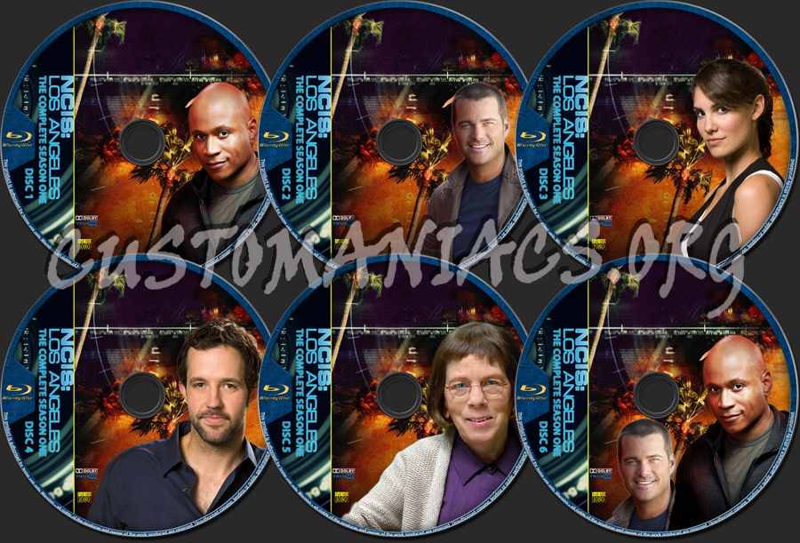 Ncis Los Angeles Season 1 blu-ray label