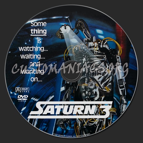 Saturn 3 dvd label