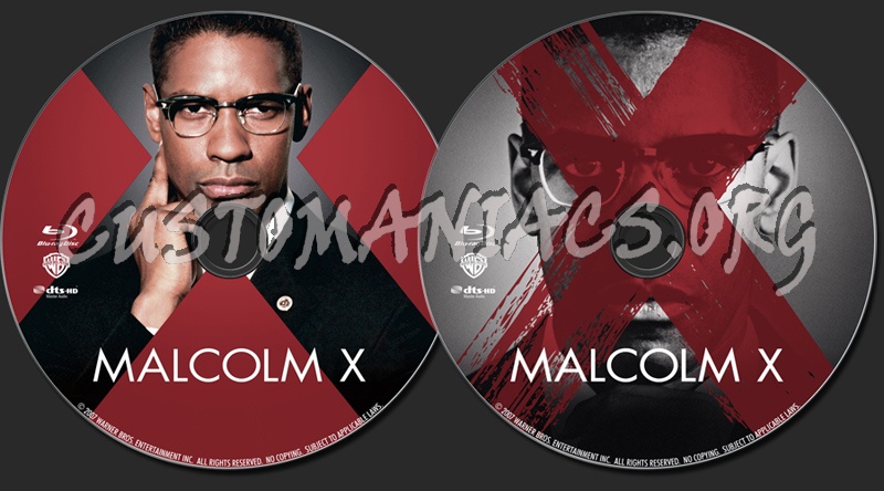 Malcolm X blu-ray label