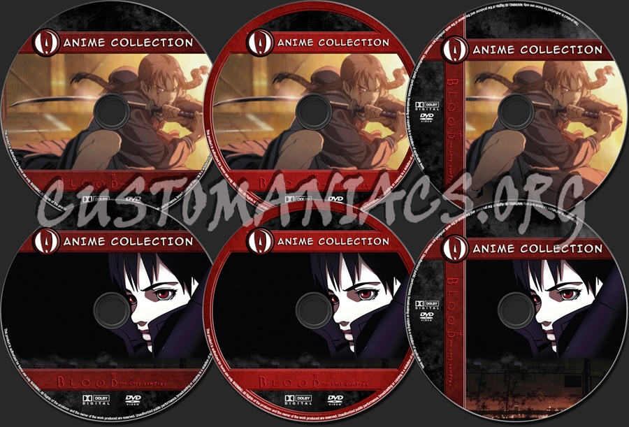 Anime Collection Blood The Last Vampire dvd label