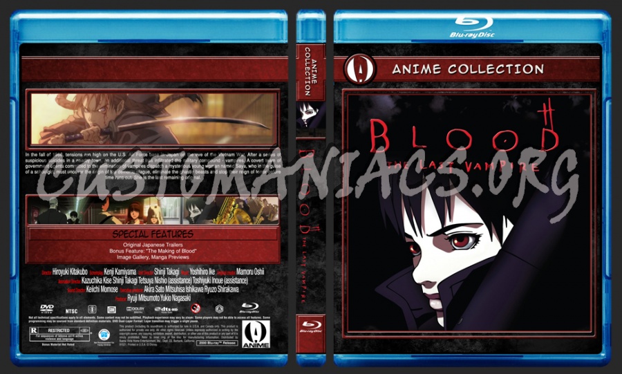 Anime Collection Blood The Last Vampire blu-ray cover - DVD Covers & Labels  by Customaniacs, id: 157218 free download highres blu-ray cover