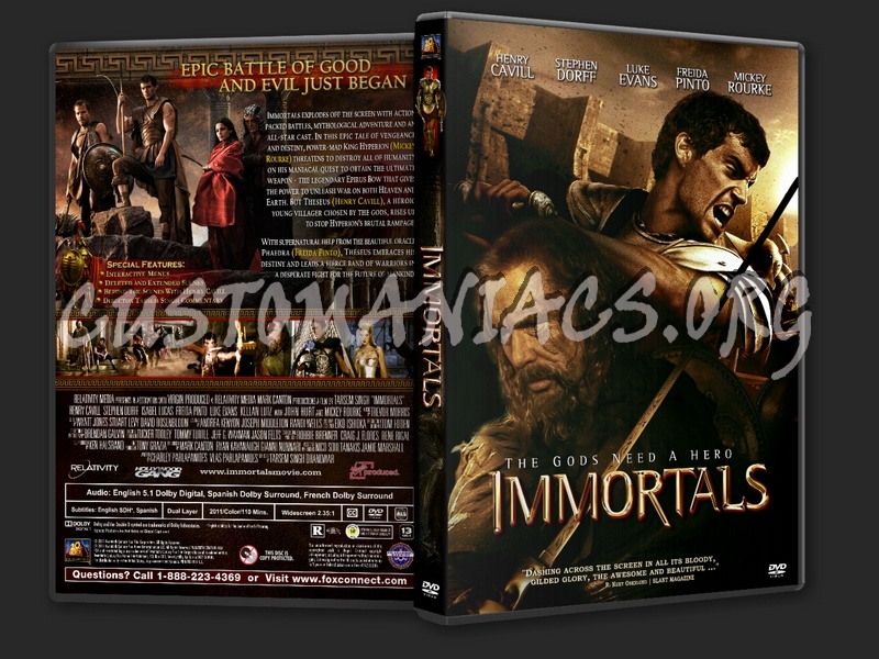 Immortals (2011) dvd cover