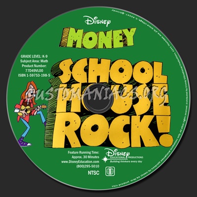 School House Rock Money dvd label