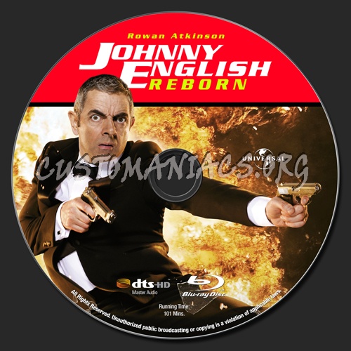 Johnny English Reborn blu-ray label