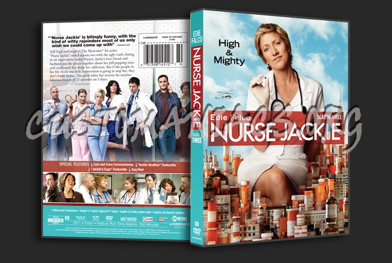 Nurse Jackie Season 3 dvd cover