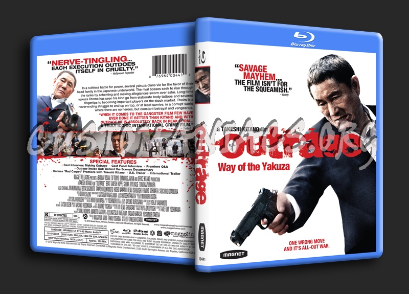 Outrage Way of the Yakuza blu-ray cover