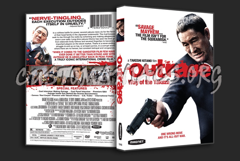 Outrage Way of the Yakuza dvd cover