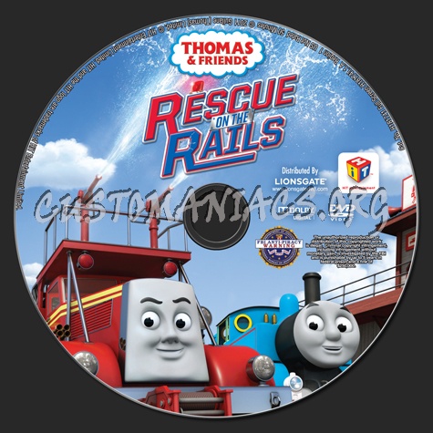 Thomas & Friends: Rescue on the Rails dvd label