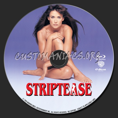 Striptease blu-ray label