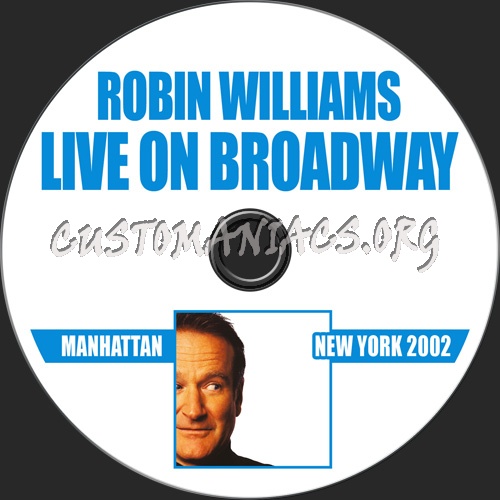 Robin Williams Live On Broadway dvd label