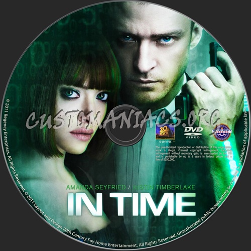 In Time dvd label