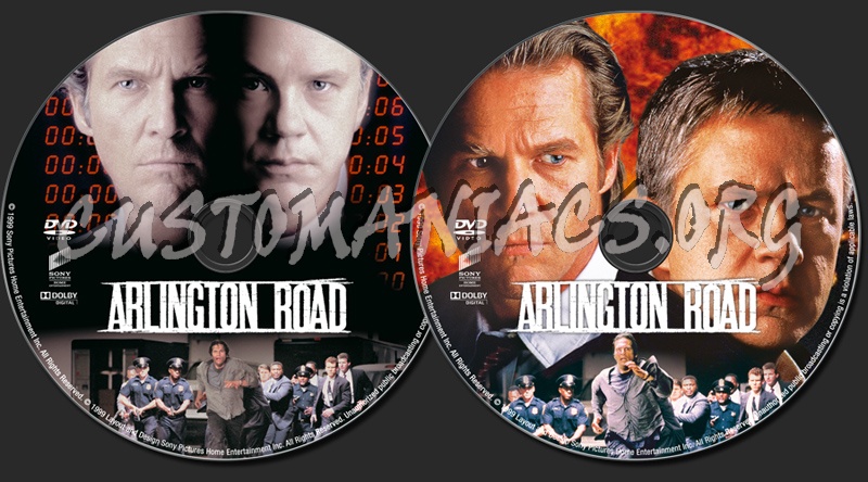Arlington Road dvd label