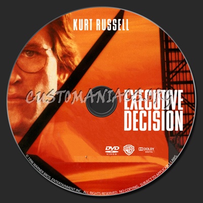 Executive Decision dvd label