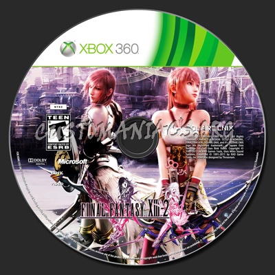 Final Fantasy XIII-2 dvd label