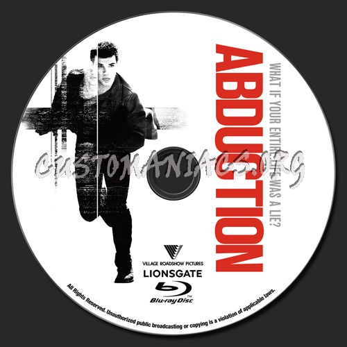 Abduction blu-ray label