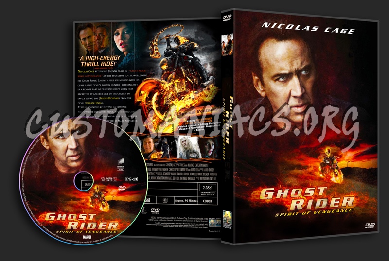 Ghost Rider Spirit of Vengeance dvd cover