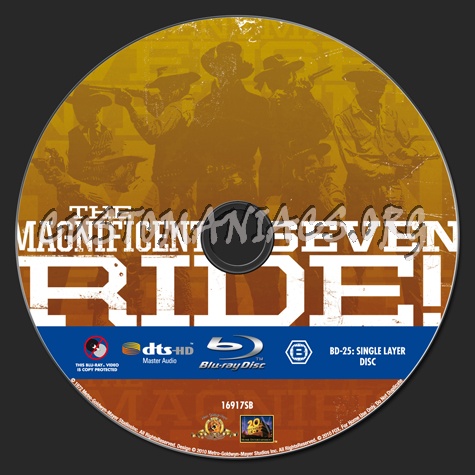 The Magnificent Seven Ride! blu-ray label