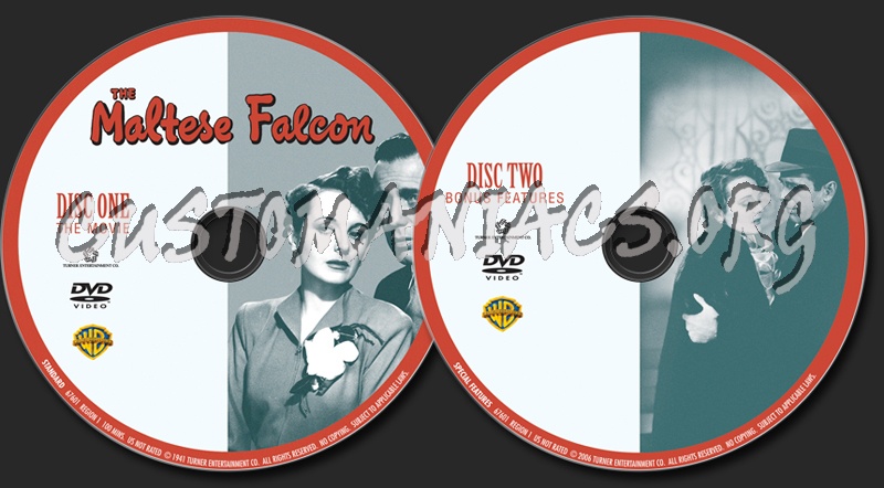 The Maltese Falcon dvd label