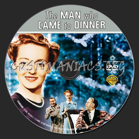 The Man Who Came To Dinner dvd label