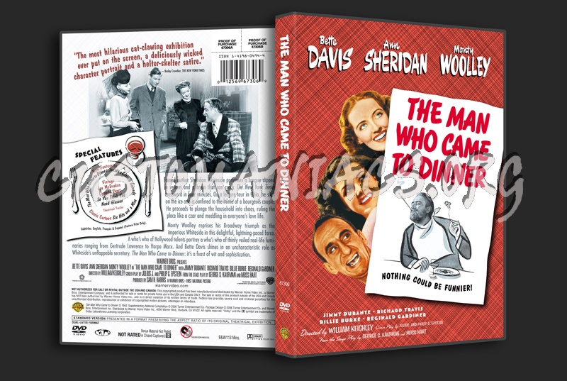 The Man Who Came To Dinner dvd cover