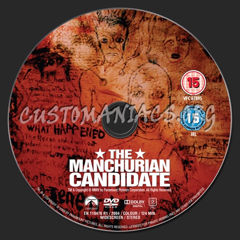 The Manchurian Candidate dvd label