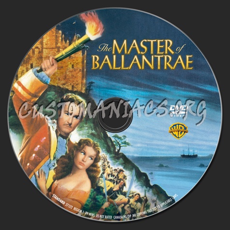 The Master of Ballantrae dvd label
