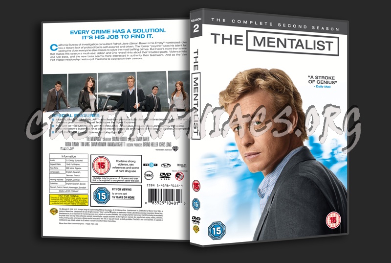 The Mentalist Season 2 dvd cover