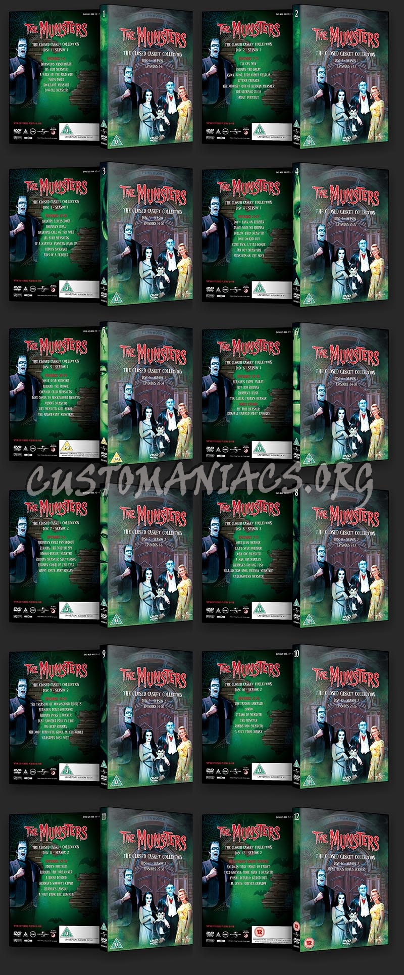 The Munsters The Closed Casket Collection dvd cover