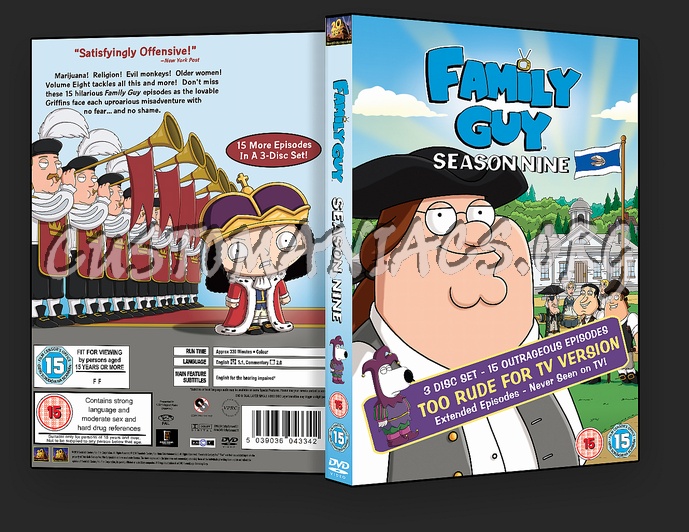 Family Guy Season 9 dvd cover