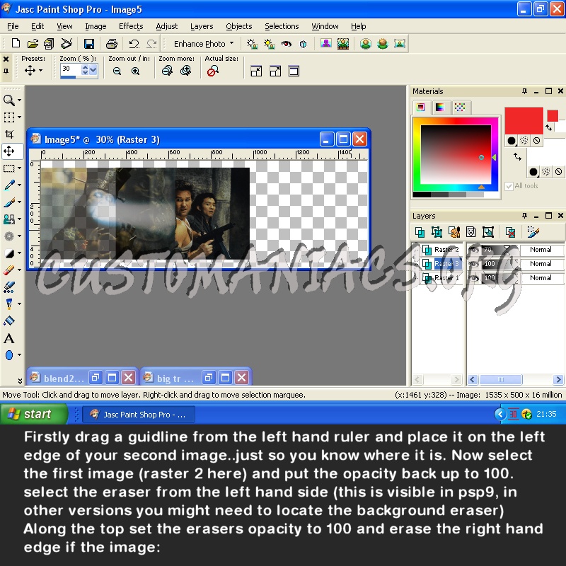 Blending Images in Paintshop Pro 