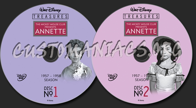 The Mickey Mouse Club Presents Annette dvd label