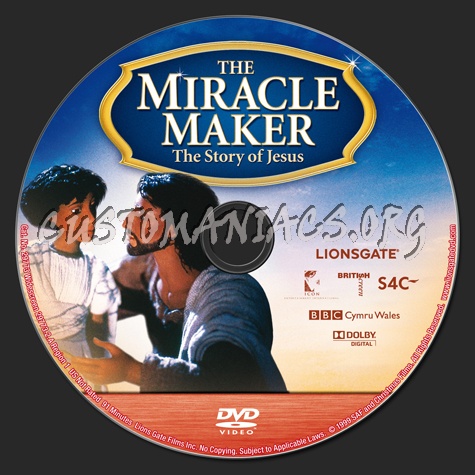 The Miracle Maker dvd label
