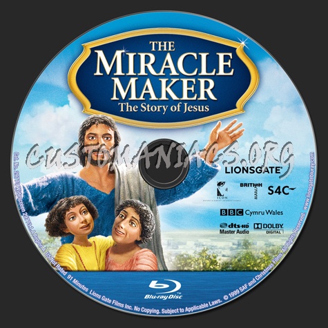 The Miracle Maker blu-ray label