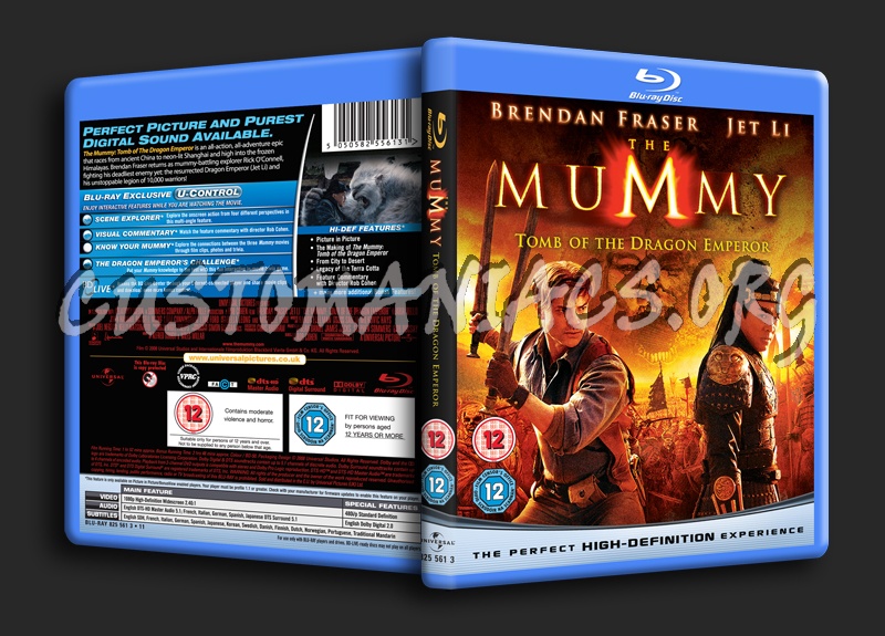 The Mummy Tomb of the Dragon Emperor blu-ray cover