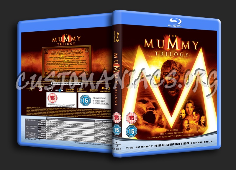 The Mummy Trilogy blu-ray cover