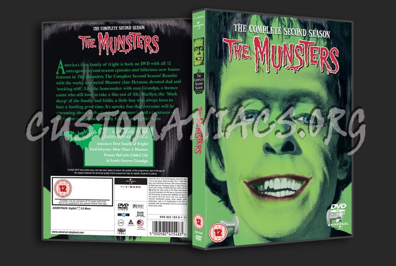 The Munsters Season 2 dvd cover