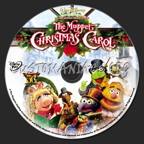 The Muppet Christmas Carol dvd label