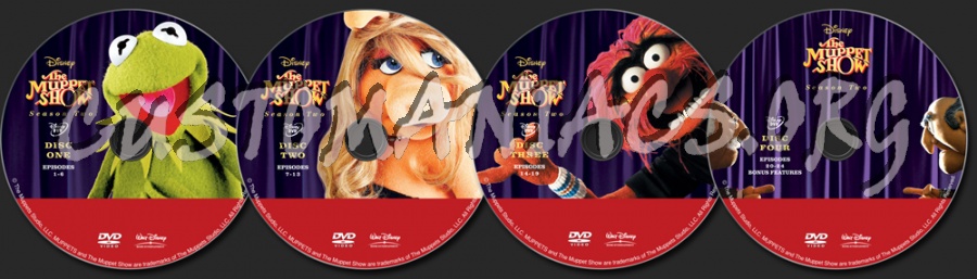 The Muppet Show Season 2 dvd label