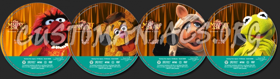 The Muppet Show Season 3 dvd label