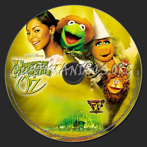 The Muppets' Wizard of Oz dvd label