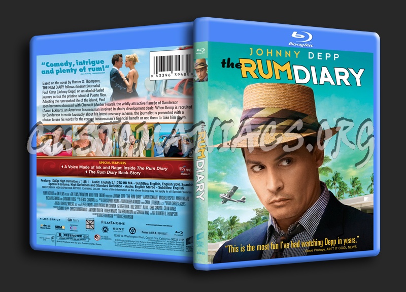 The Rum Diary blu-ray cover