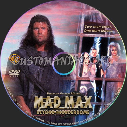 Mad Max Trilogy dvd label