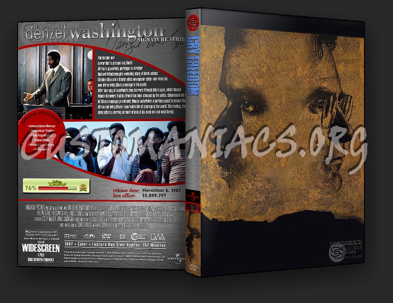 Cry Freedom dvd cover
