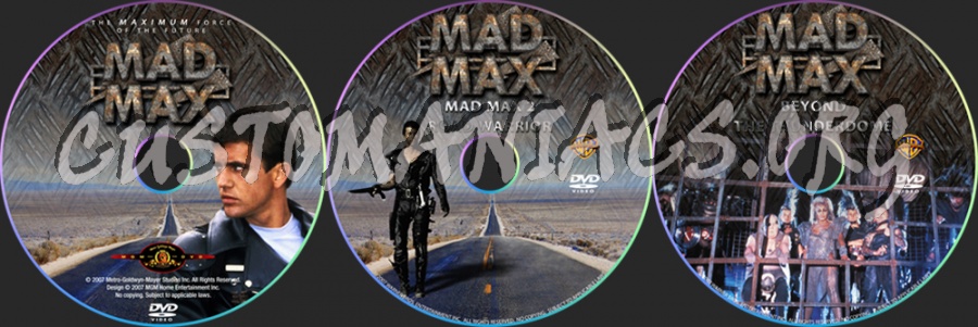 Mad Max dvd label