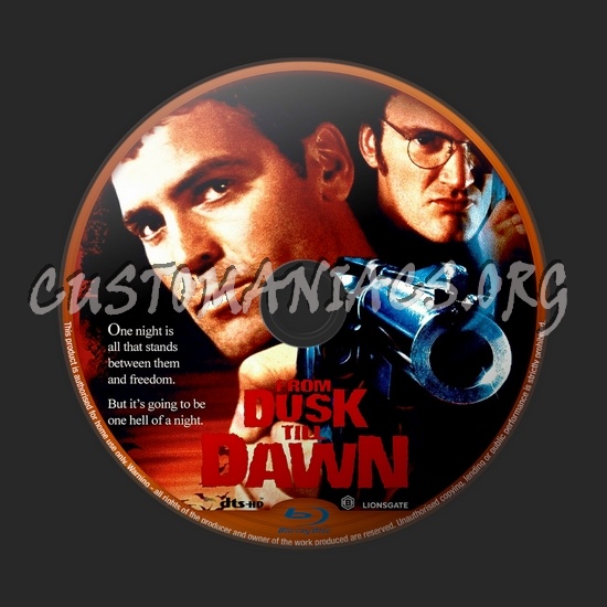 From Dusk Till Dawn blu-ray label