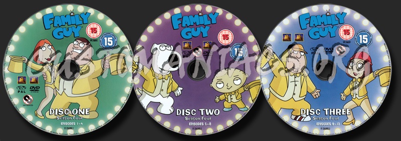 Family Guy Season 4 dvd label