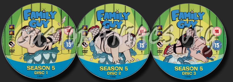 Family Guy Season 5 dvd label