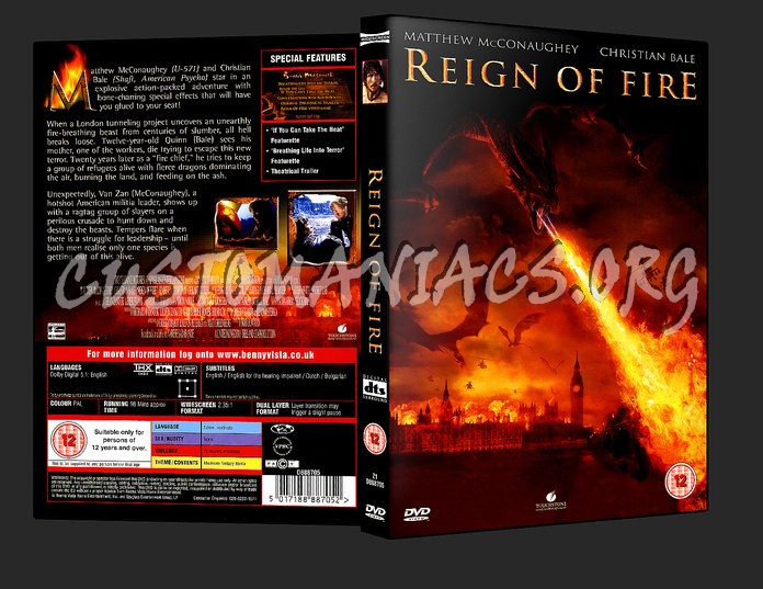 Reign of Fire dvd cover