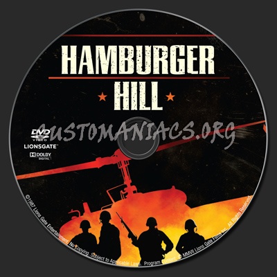 Hamburger Hill dvd label