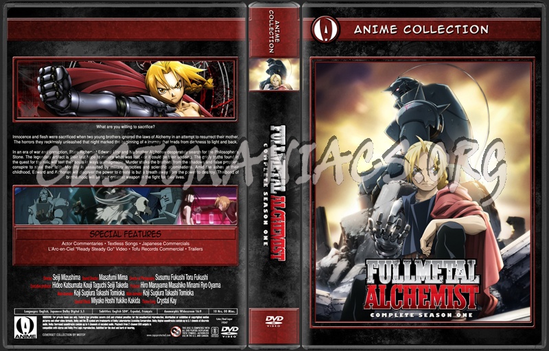 Anime Collection Full Metal Alchemist Season 1 dvd cover